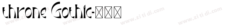 throne Gothic字体转换